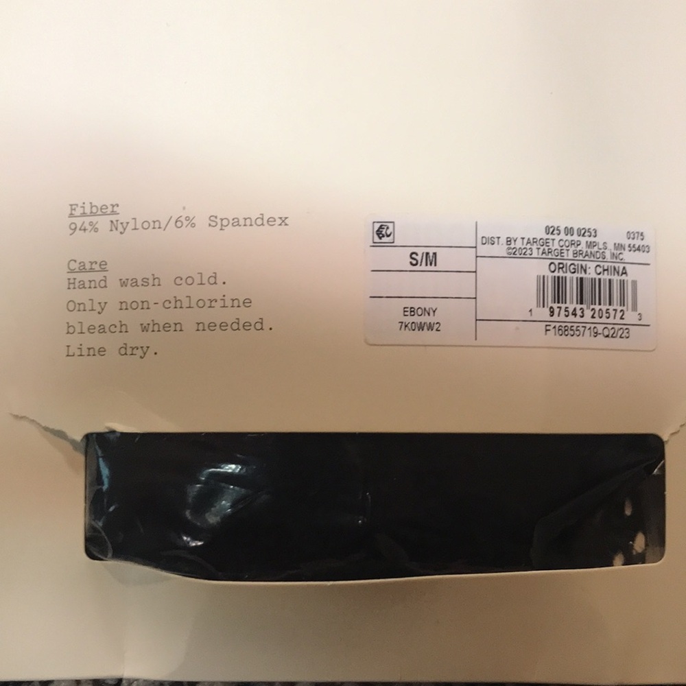 A New Day Black Fashion Tights Size S/M | NWT - Picture 4 of 4